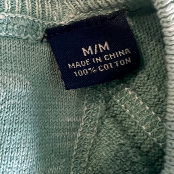 Tommy Bahama Y2K Sweater Mens Medium Green Cotton 90s Pullover Long Sleeve Retro - Picture 5 of 15